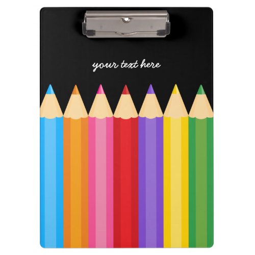 pencil colors  choose your background color clipboard