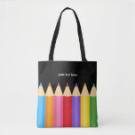 Pencil colors tote bag