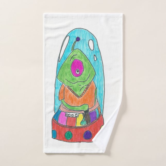 pencil drawing hand towel. hand towel  (Hand Towel)