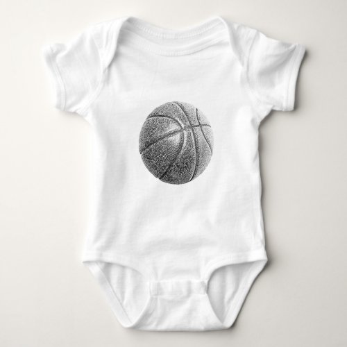 Pencil Effect Basketball Baby Bodysuit