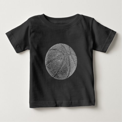 Pencil Effect Basketball Baby T_Shirt