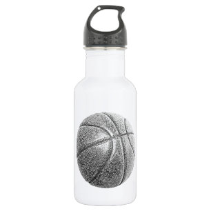 Pencil Effect Basketball Stainless Steel Water Bottle