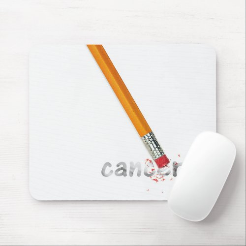 Pencil Eraser With Cancer Text Mouse Pad