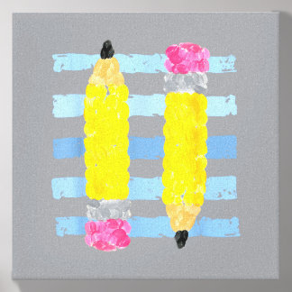 Pencil Es Fall Teacher Students Back To School Canvas Photo Tile