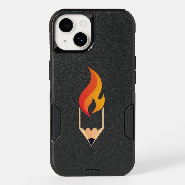 pencil flame iphone case (Back)