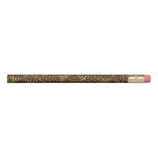 Pencil it's thicker golden round sparkles