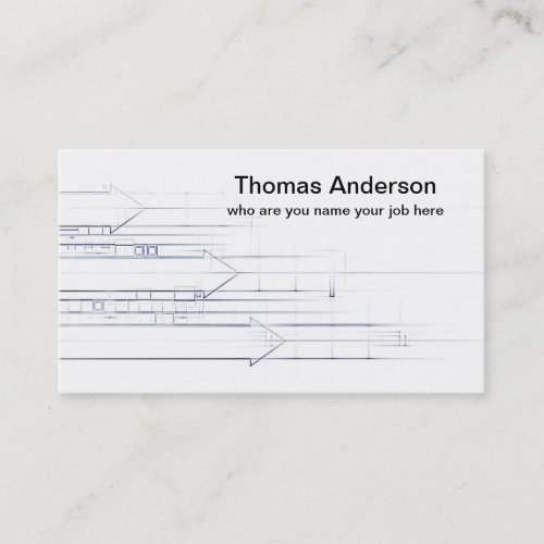 pencil lines drawing business card