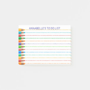 Pencil Lines To Do List Personalize Notepad