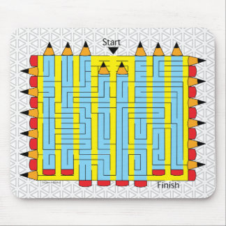 Pencil Maze Mouse Pad