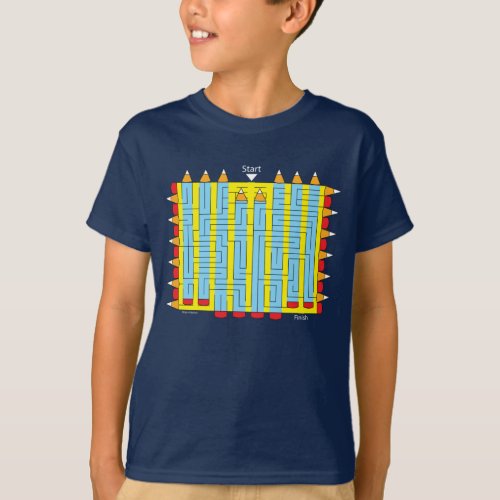 Pencil Maze T_Shirt