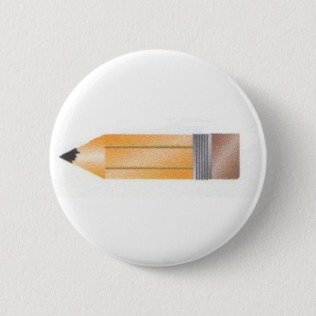 Pencil Pinback Button (Front)