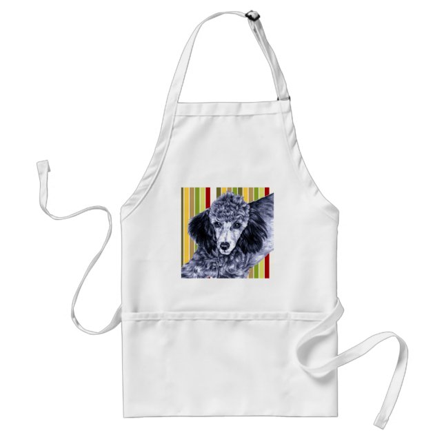 Pencil Poodle Adult Apron (Front)