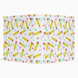 Pencil Preschool Art Teacher Good End of Year Teac 3 Ring Binder