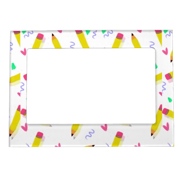 Pencil Preschool Art Teacher Good End of Year Teac Magnetic Frame (Front)