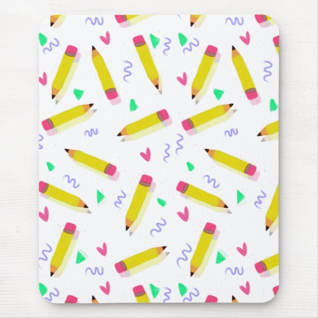 Pencil Preschool Art Teacher Good End of Year Teac Mouse Pad (Front)