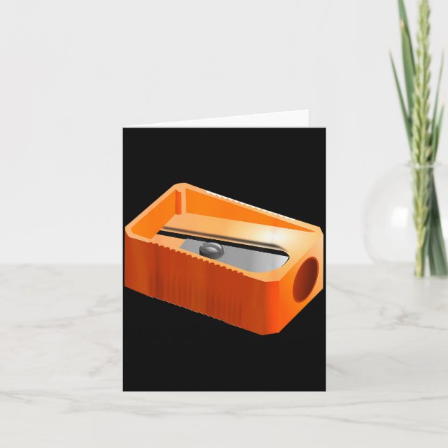 Pencil Sharpener Funny Office School Supplies Cost Card (Front)