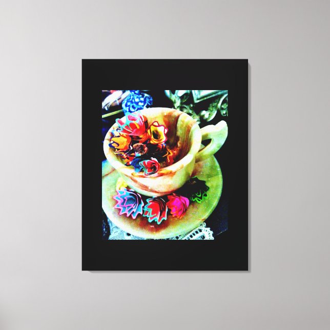 Pencil Shaving Flowers Canvas Print (Front)