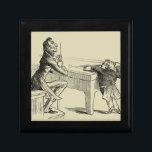 Pencil Sketch of Two Men Playing Pool Gift Box<br><div class="desc">An astonishingly detailed pencil sketch of two men playing pool together. The taller gentleman sits with a bemused look on his face as high vertically challenged friend stands on the tips of his toes to take a cue shot. Funny, and handsomely drawn, this would make a great addition to your...</div>
