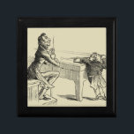 Pencil Sketch of Two Men Playing Pool Gift Box<br><div class="desc">An astonishingly detailed pencil sketch of two men playing pool together. The taller gentleman sits with a bemused look on his face as high vertically challenged friend stands on the tips of his toes to take a cue shot. Funny, and handsomely drawn, this would make a great addition to your...</div>