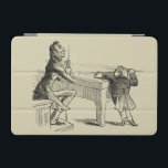 Pencil Sketch of Two Men Playing Pool iPad Mini Cover<br><div class="desc">An astonishingly detailed pencil sketch of two men playing pool together. The taller gentleman sits with a bemused look on his face as high vertically challenged friend stands on the tips of his toes to take a cue shot. Funny, and handsomely drawn, this would make a great addition to your...</div>