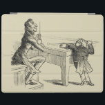 Pencil Sketch of Two Men Playing Pool iPad Smart Cover<br><div class="desc">An astonishingly detailed pencil sketch of two men playing pool together. The taller gentleman sits with a bemused look on his face as high vertically challenged friend stands on the tips of his toes to take a cue shot. Funny, and handsomely drawn, this would make a great addition to your...</div>