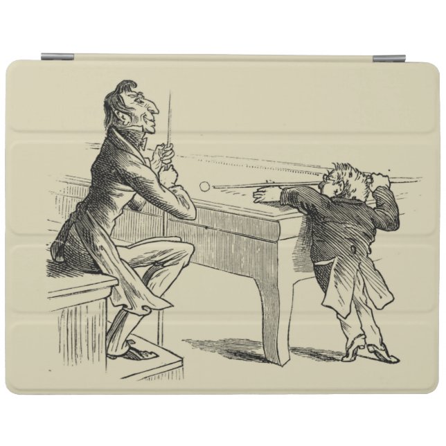 Pencil Sketch of Two Men Playing Pool iPad Smart Cover (Horizontal)