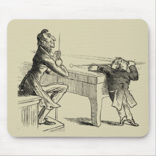 Pencil Sketch of Two Men Playing Pool Mouse Pad