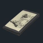 Pencil Sketch of Two Men Playing Pool Tri-fold Wallet<br><div class="desc">An astonishingly detailed pencil sketch of two men playing pool together. The taller gentleman sits with a bemused look on his face as high vertically challenged friend stands on the tips of his toes to take a cue shot. Funny, and handsomely drawn, this would make a great addition to your...</div>