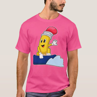 Pencil Snowboard Winter sports 2 T-Shirt