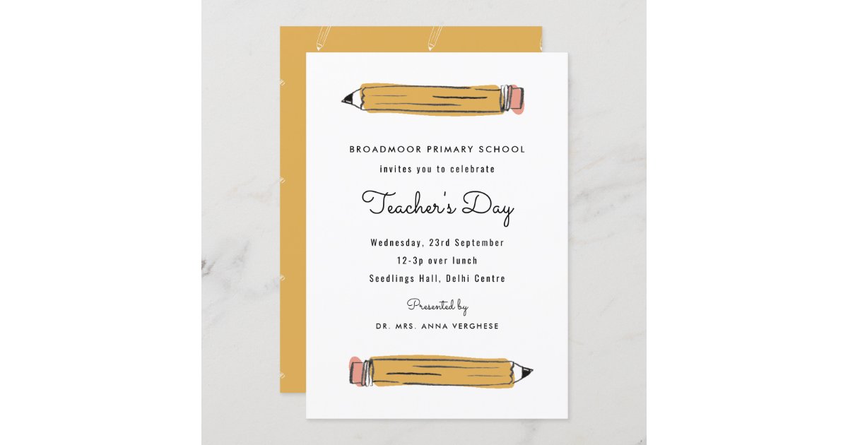 Pencil Rainbow Teacher  Teacher Graphic Tees - The White Invite