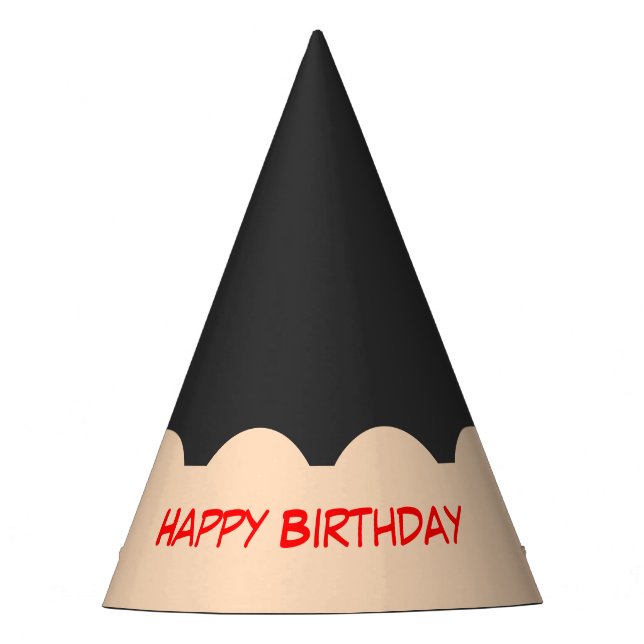 Pencil Tip Graphic Birthday Party Hat (Front)