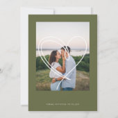 Pencil Us In Calendar Modern Minimal Couple Photo Save The Date (Back)