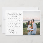 Pencil Us In Modern Minimal Calendar Couple Photo
