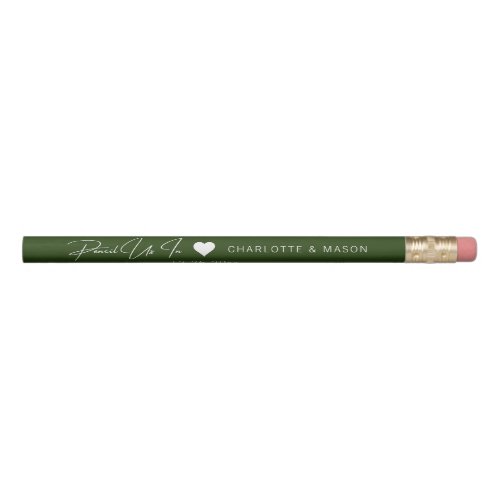 Pencil Us In Save The Date Custom Wedding Pencils