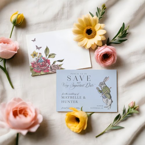 Pencil Us In Vintage Alice In Wonderland Rabbit Sa Save The Date