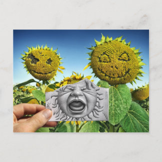 Pencil Vs Camera - Baby Scream Postcard
