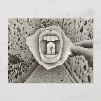 Pencil Vs Camera - Mouth Postcard