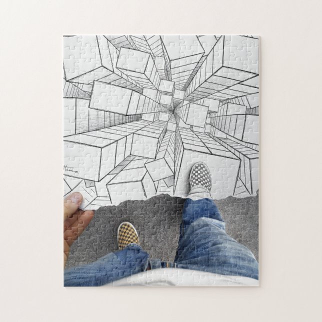Pencil Vs Camera - Vertigo Jigsaw Puzzle (Vertical)