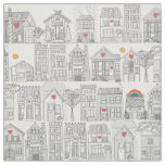 pencil weather love fabric