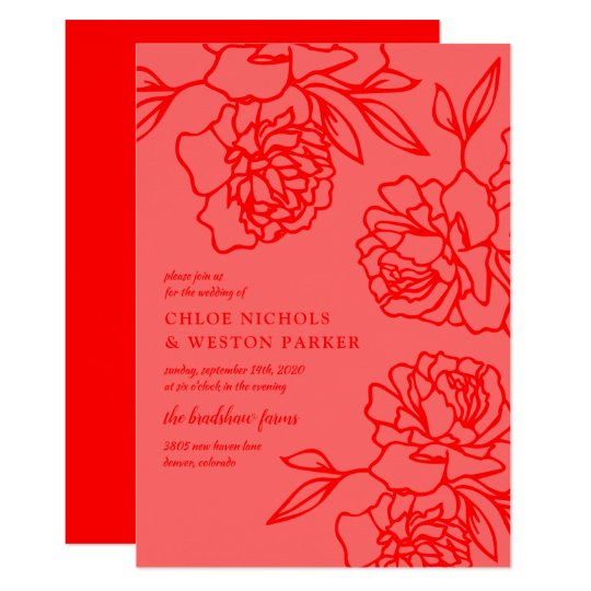 Elegant Wedding Red Rose Damask Red Black White Binder