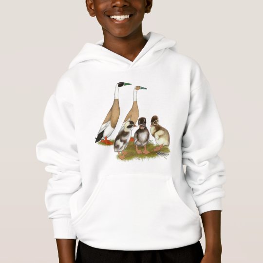 Penciled Runner Duck Family Hoodie