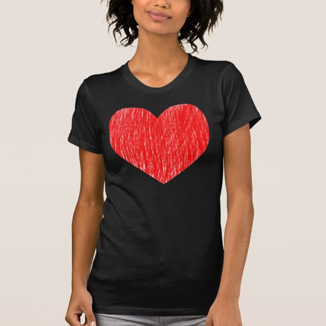Pencilled in - Red T-Shirt (Front)