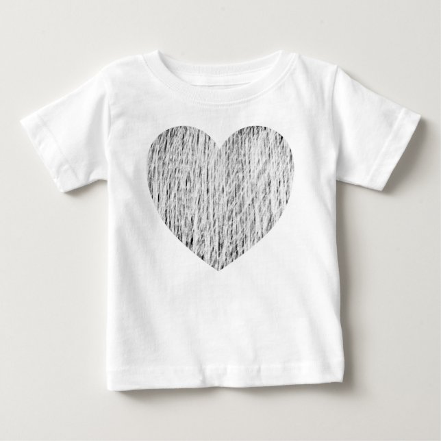 Pencilled in - White over black Baby T-Shirt (Front)