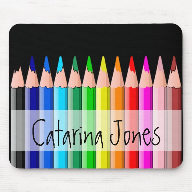 Pencils - Customized Mouse Pad (Front)
