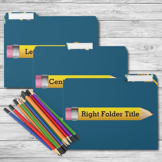 Pencils For Teachers File Folder (Creator Uploaded)