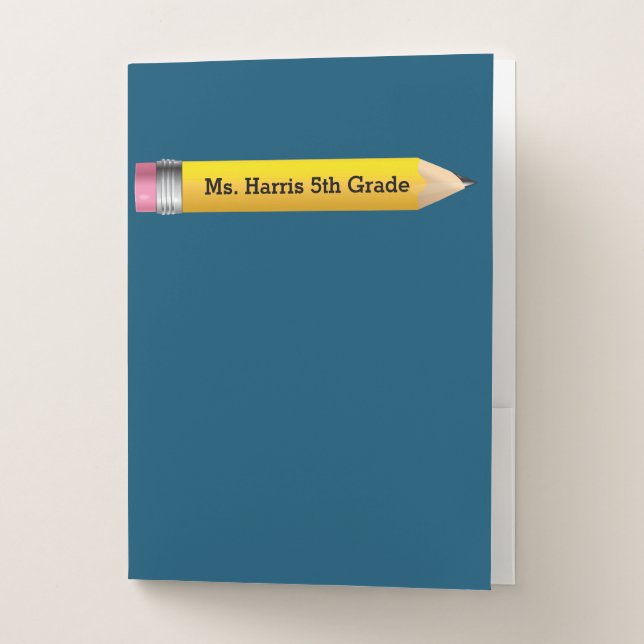 Pencils For Teachers Pocket Folder (Front)