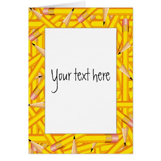 Pencils Frames Cards (Front)