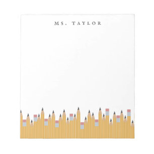 Pencils Personalized Notepad