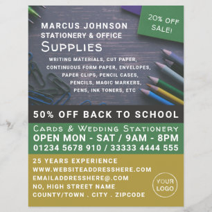Pencils, Stationery & Office Supplies, Stationer Flyer