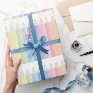 Pencils Teacher Gift Wrapping Paper